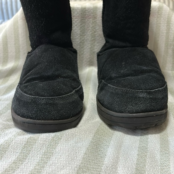BEAR PAW Black Classic Snow Winter Boots Women’s Size 10 Black Faux Fur Lining - Picture 3 of 16